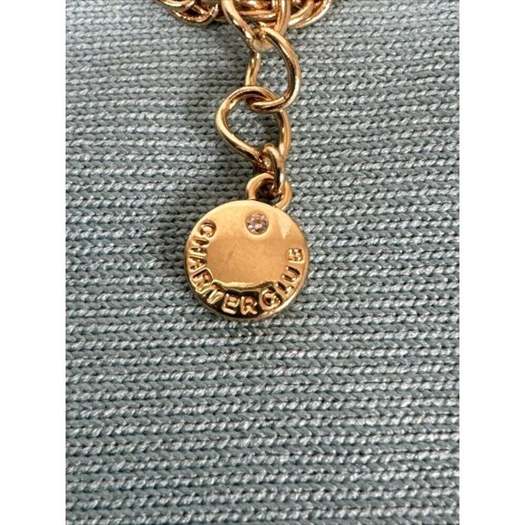 Gold tone pearl and chain long necklace - Picture 3 of 10